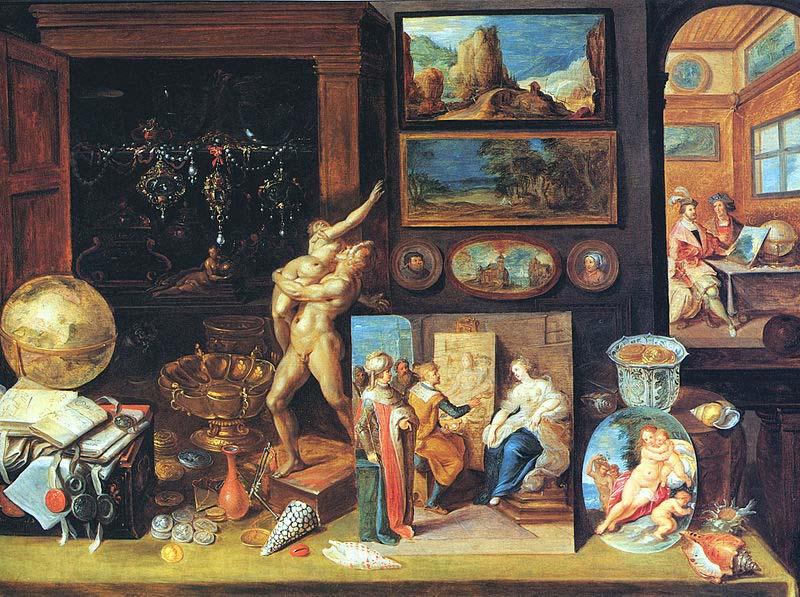 Frans Francken II A Collector's Cabinet. France oil painting art